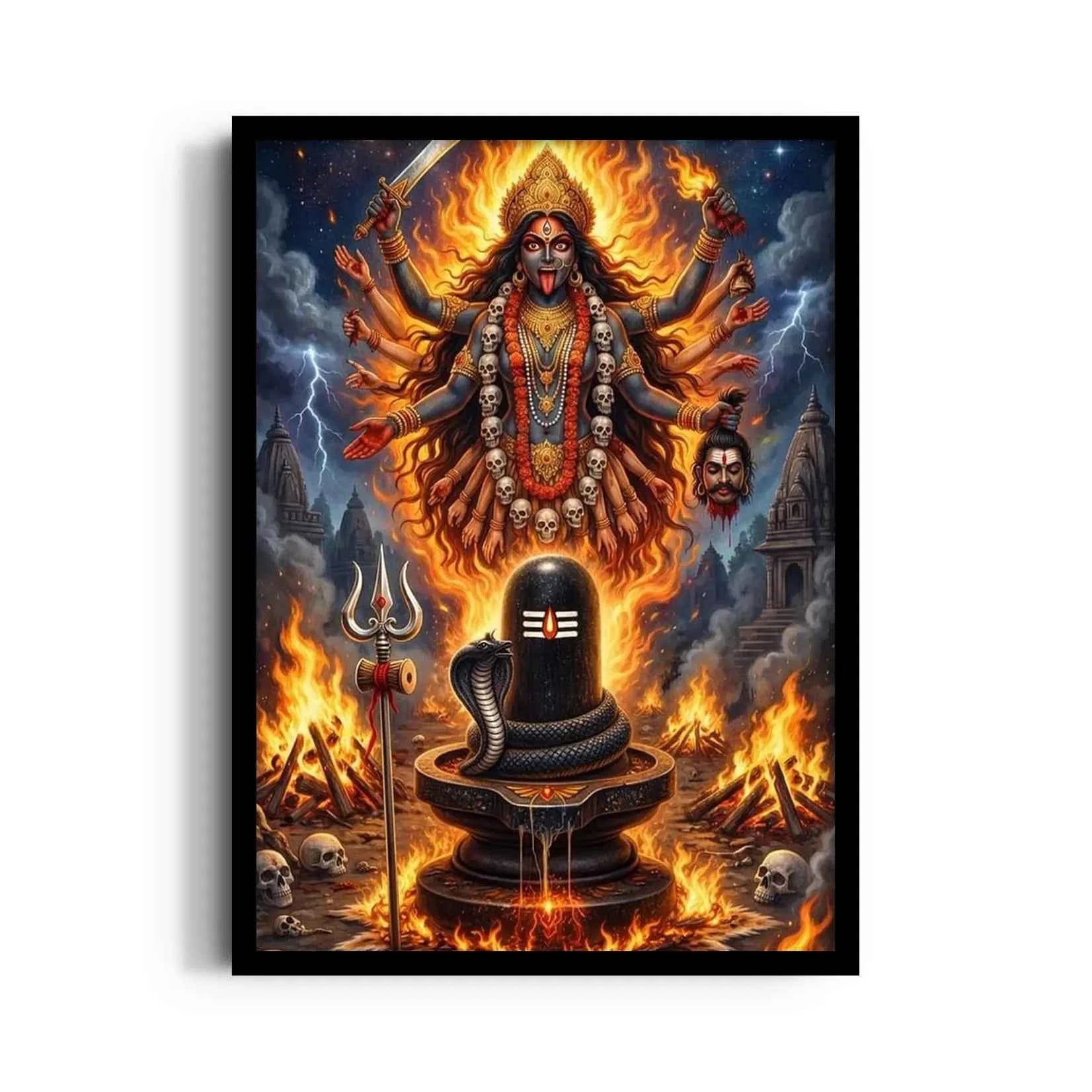 Kali Shmashana Linga Agni