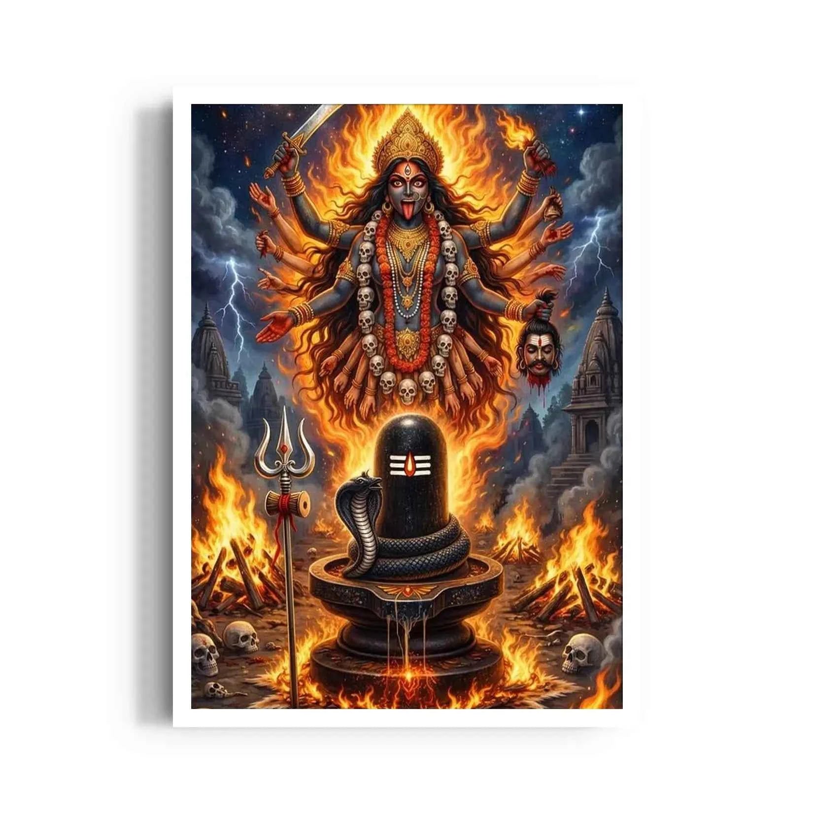 Kali Shmashana Linga Agni