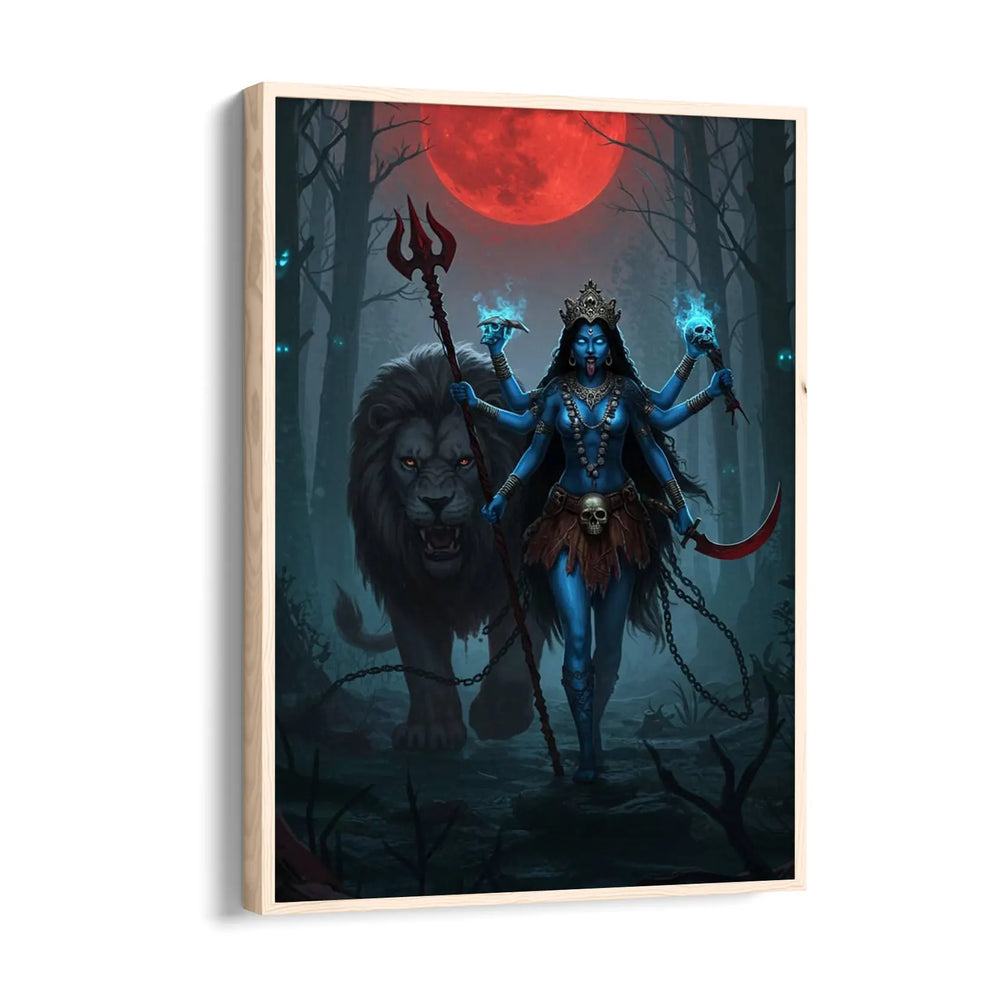 Kali Simha Vahana Rakta Chandra