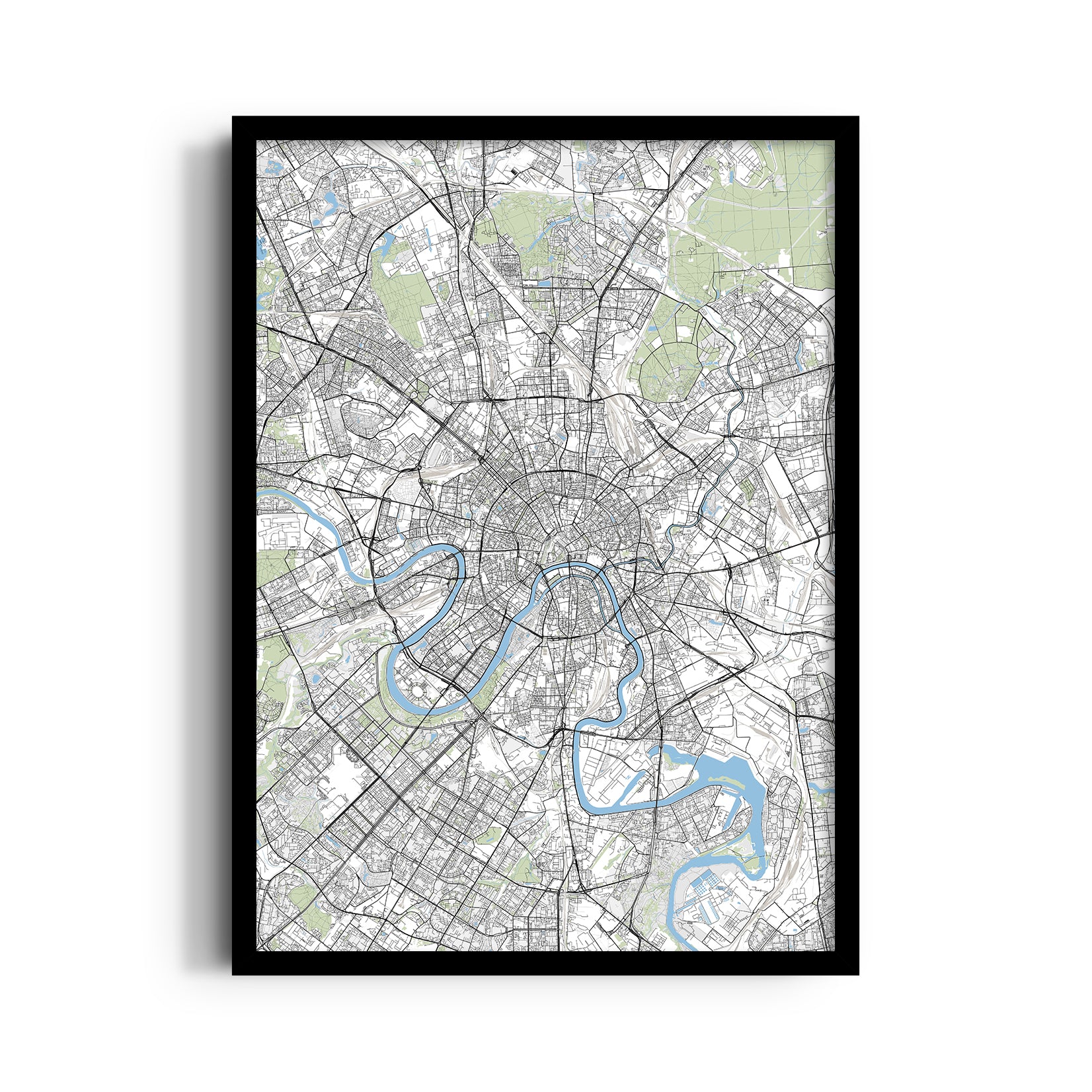 London River Maze - street map wall art
