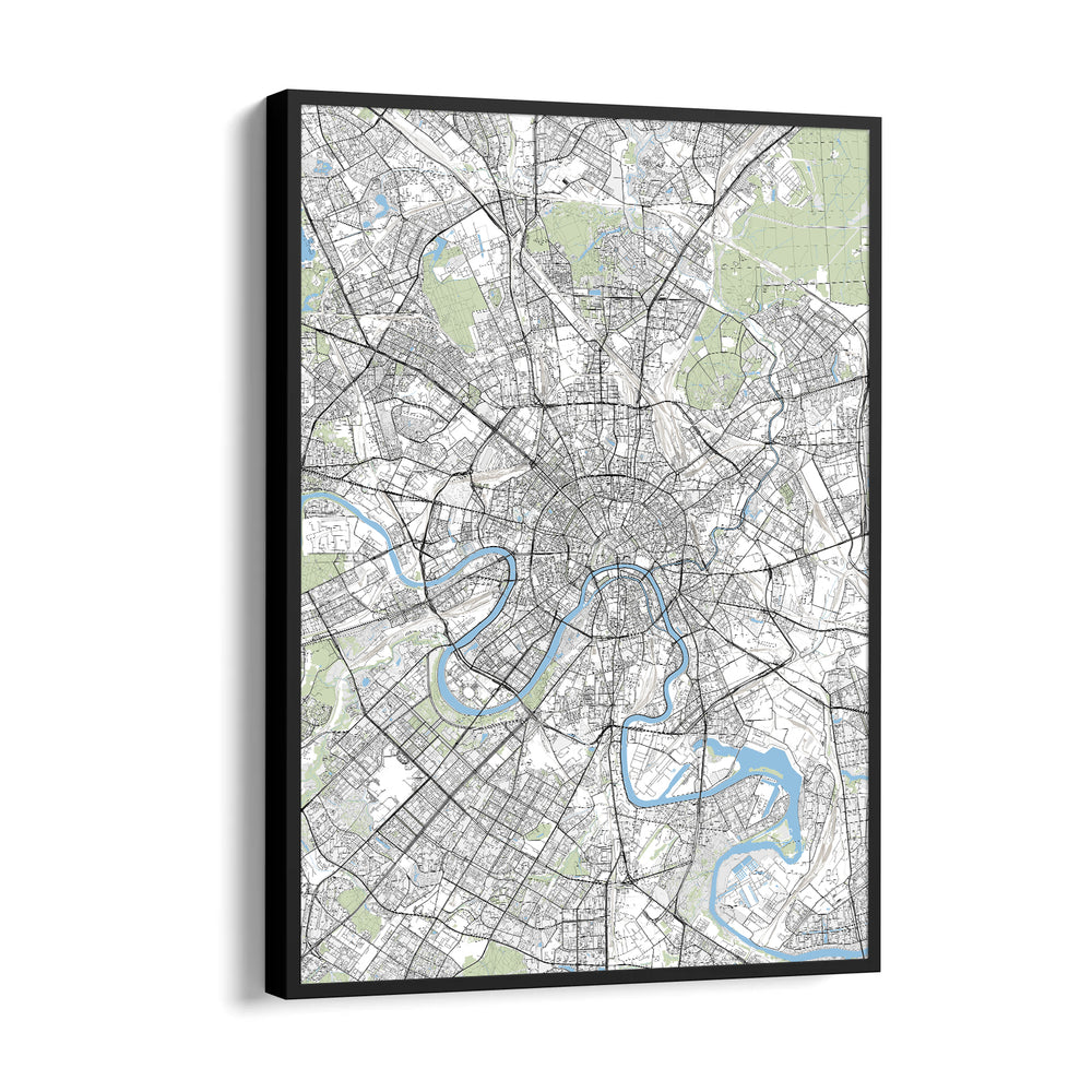 London River Maze - street map wall art