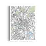 London River Maze - street map wall art
