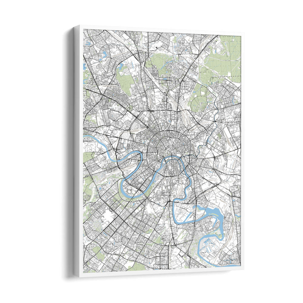 London River Maze - street map wall art