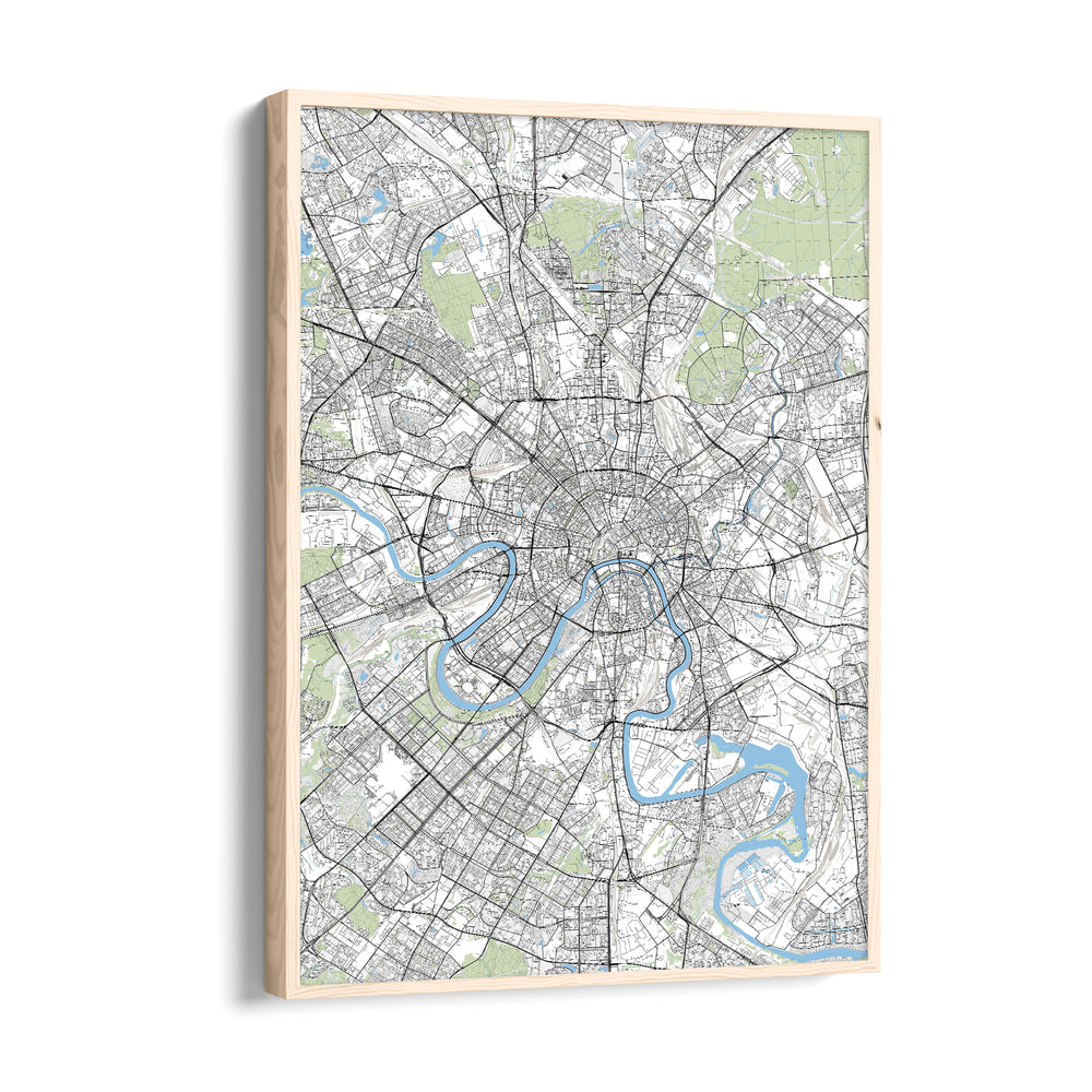 London River Maze - street map wall art