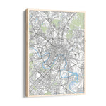 London River Maze - street map wall art