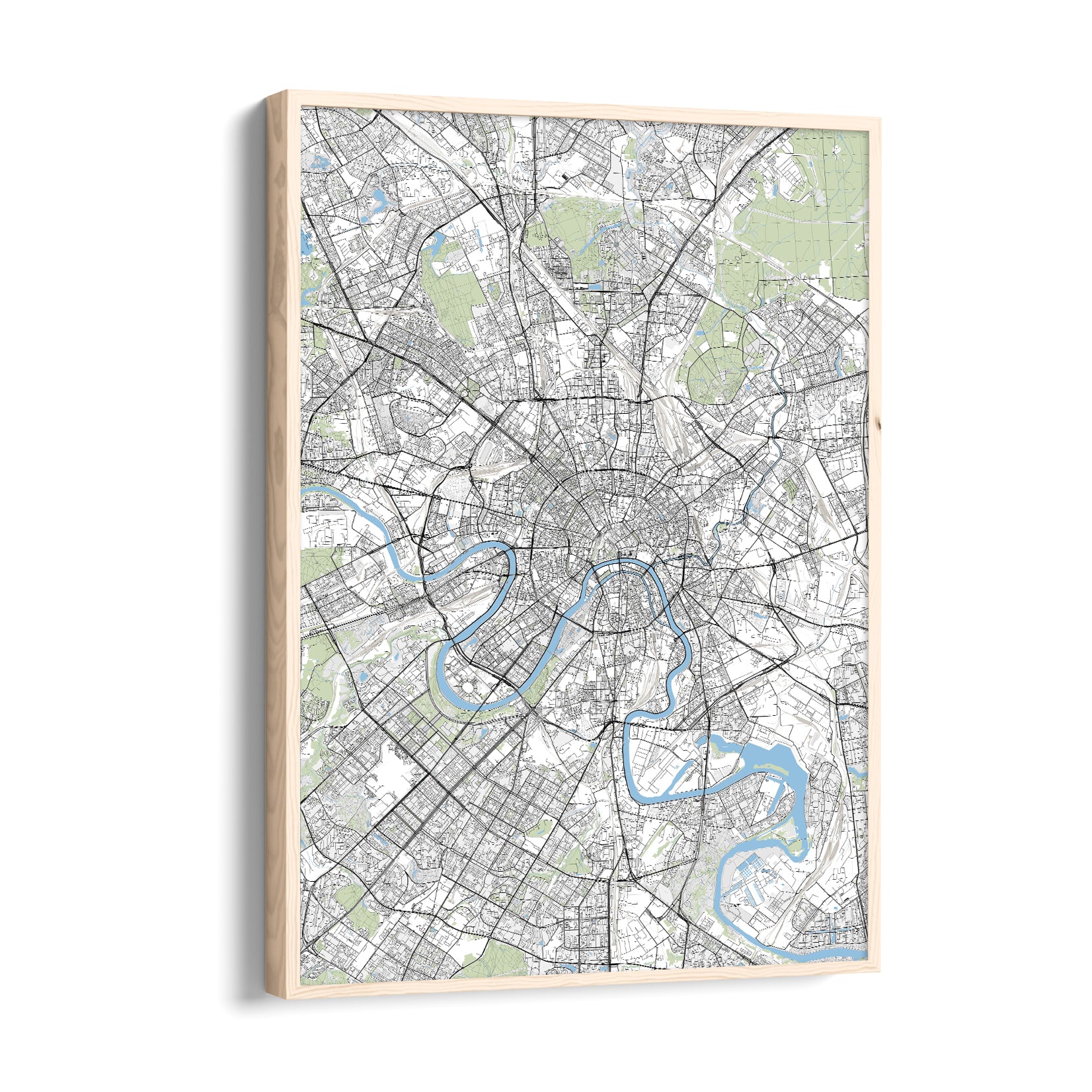 London River Maze - street map wall art