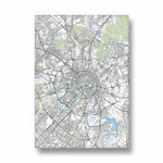 London River Maze - street map wall art