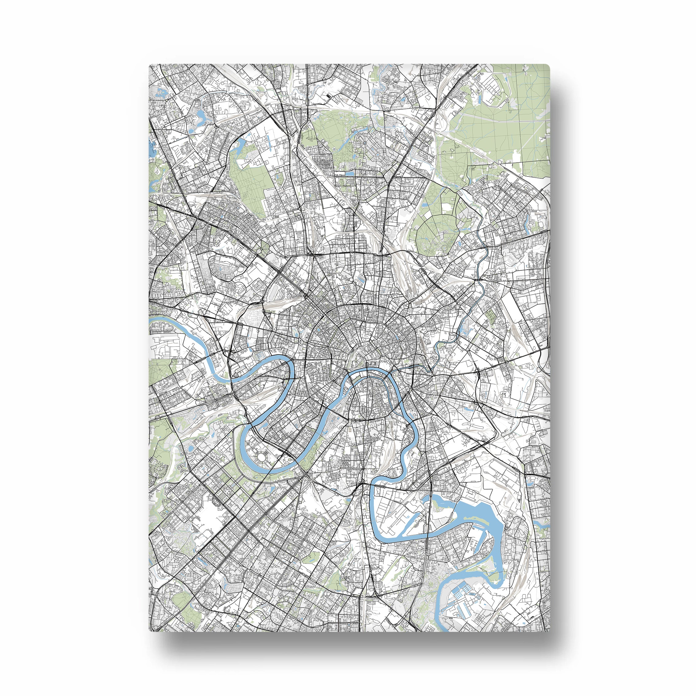 London River Maze - street map wall art