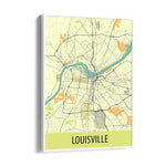 Louisville River Grid - street map wall art