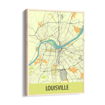 Louisville River Grid - street map wall art