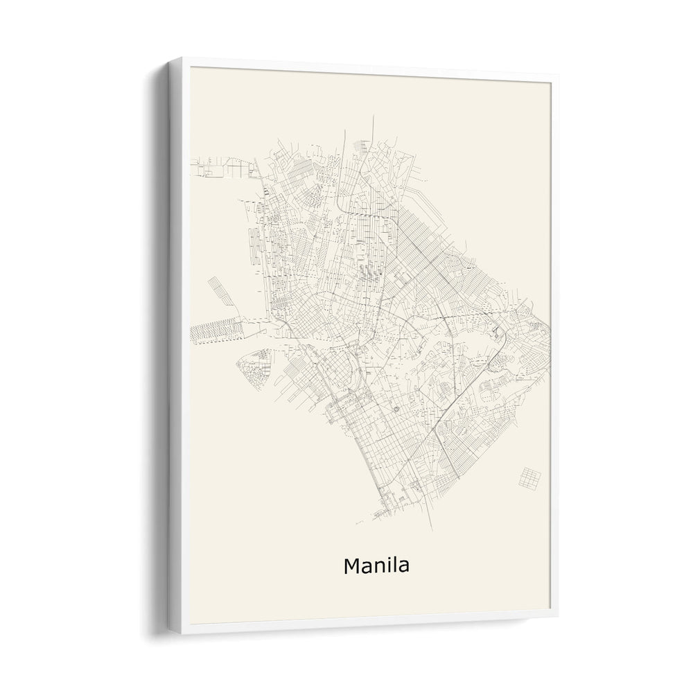 Manila City Lines - street map wall art