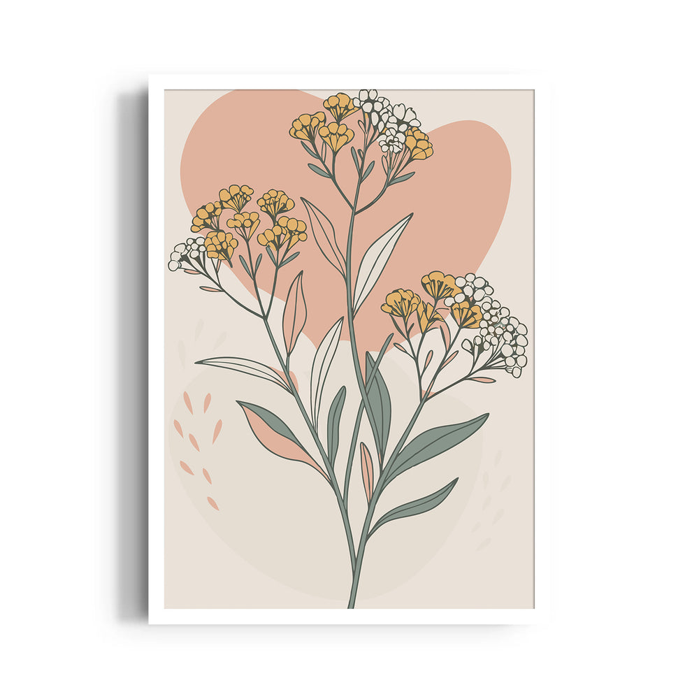Meadow Heart Wildflower - Botanical Wall Art
