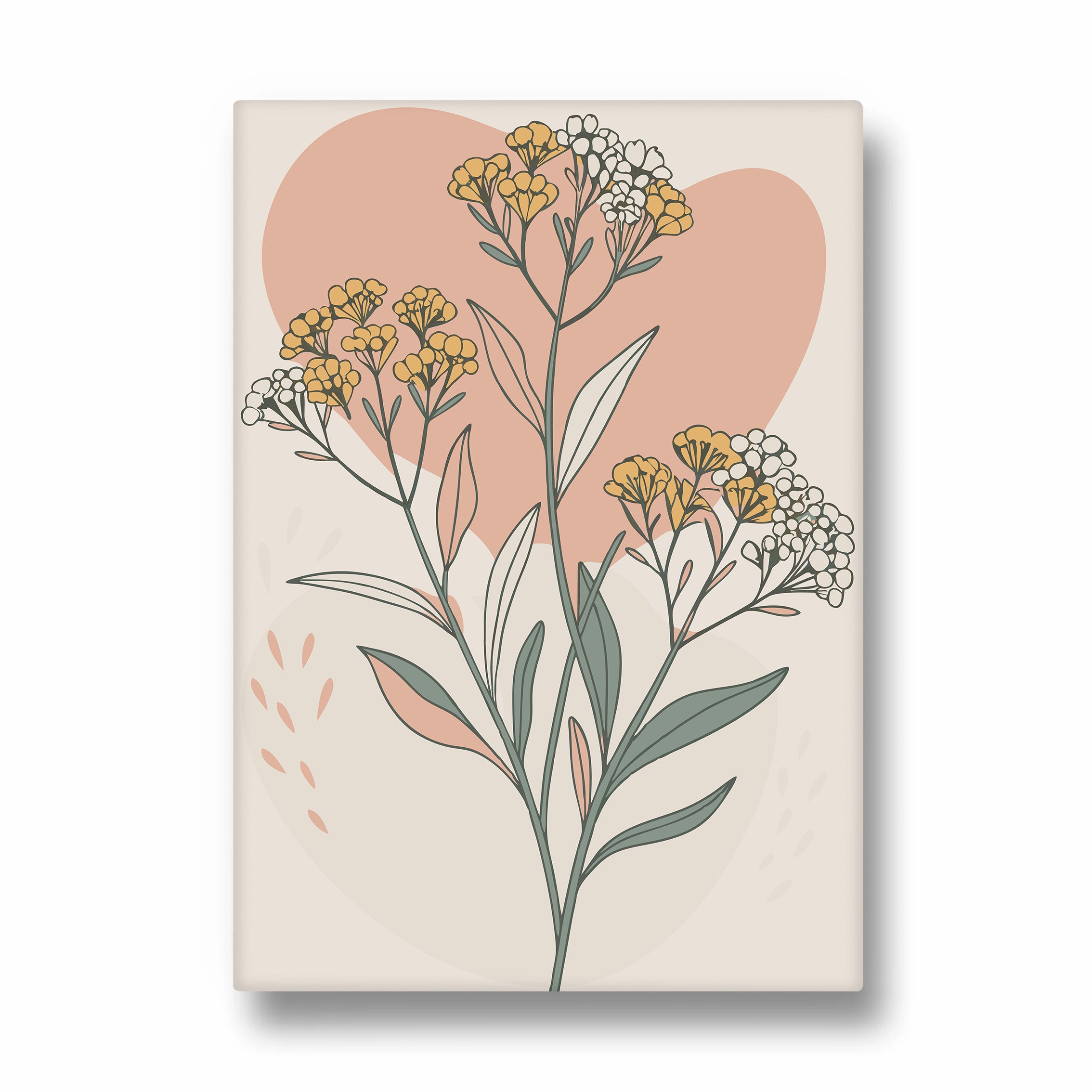 Meadow Heart Wildflower - Botanical Wall Art