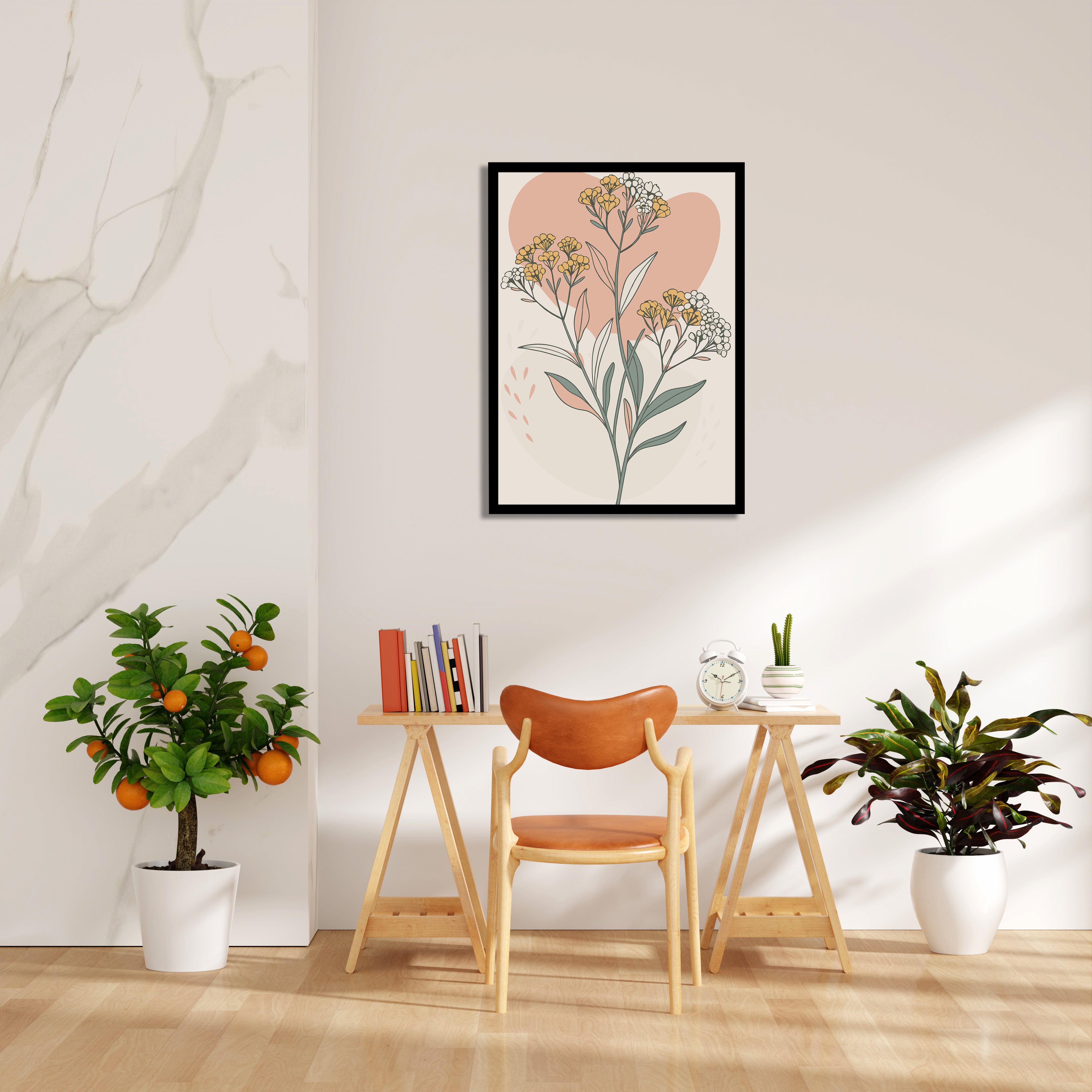 Meadow Heart Wildflower - Botanical Wall Art