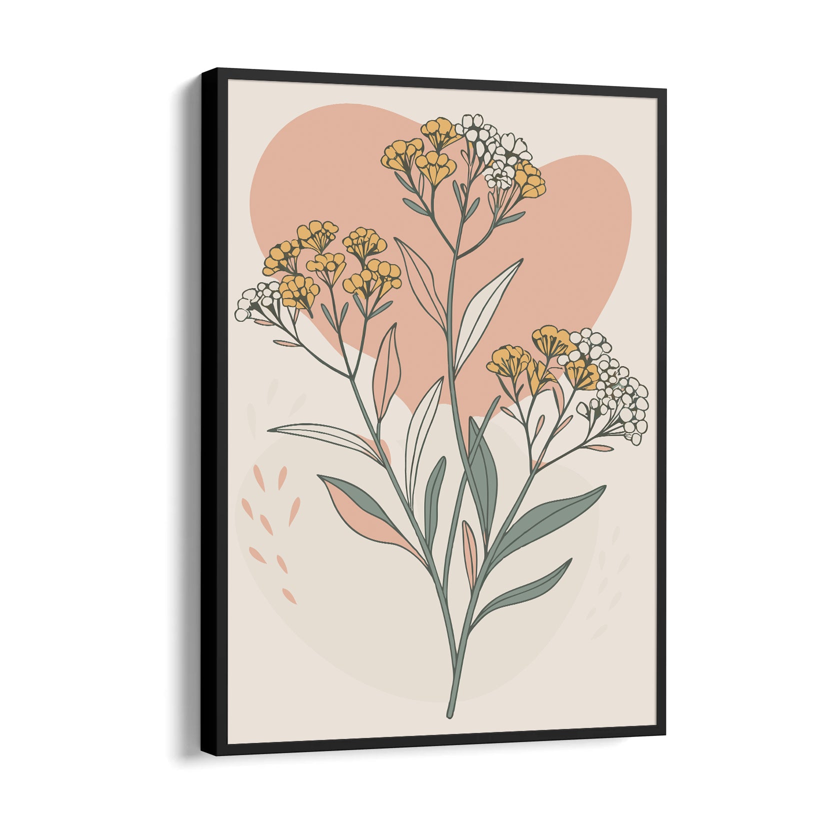 Meadow Heart Wildflower - Botanical Wall Art