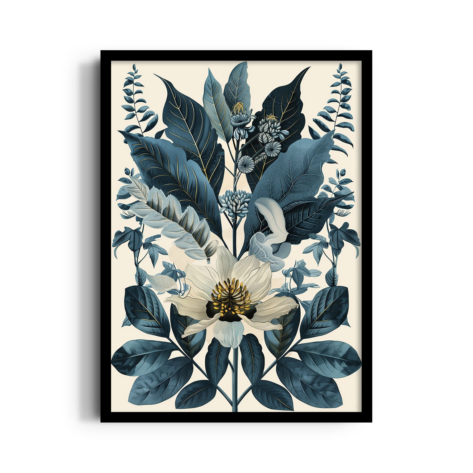 Midnight Botanical Symphony - Botanical Wall Art