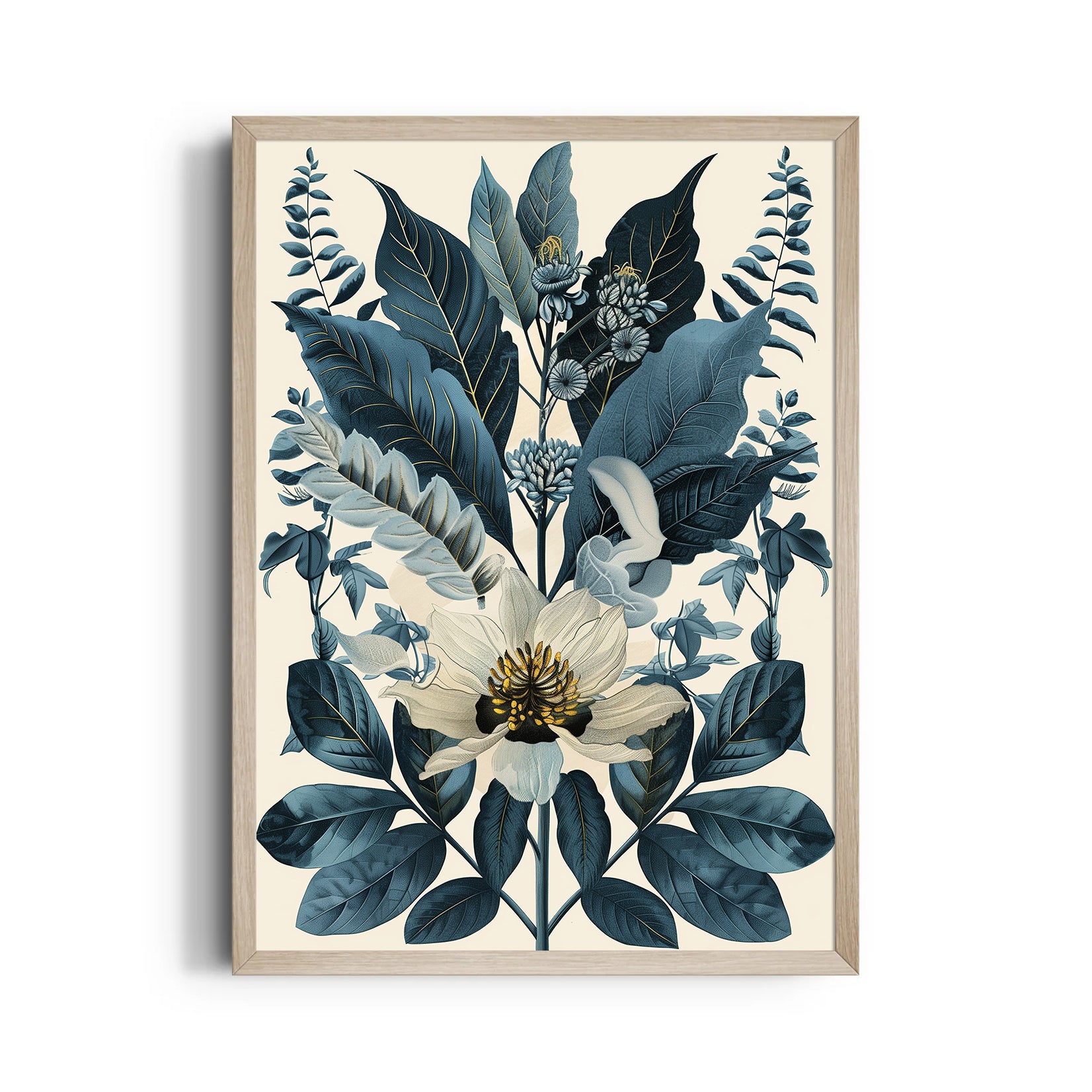 Midnight Botanical Symphony - Botanical Wall Art