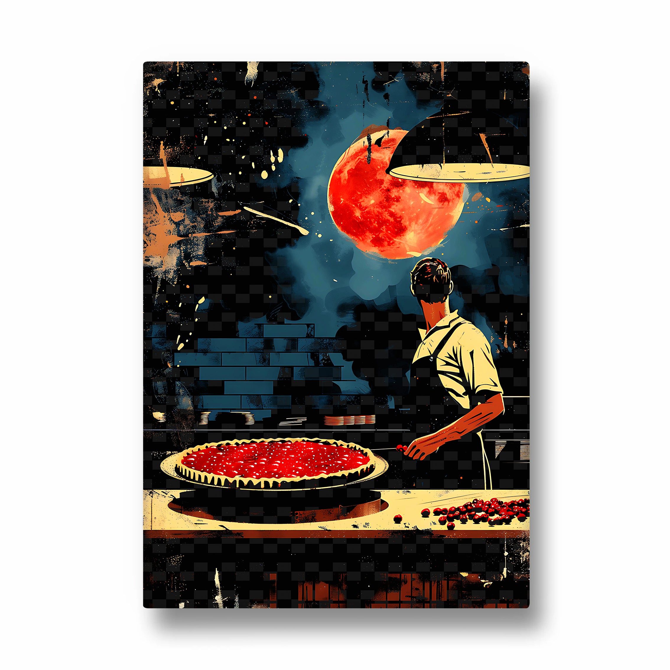 Midnight Cherry Tart - Food & Bar Wall Art
