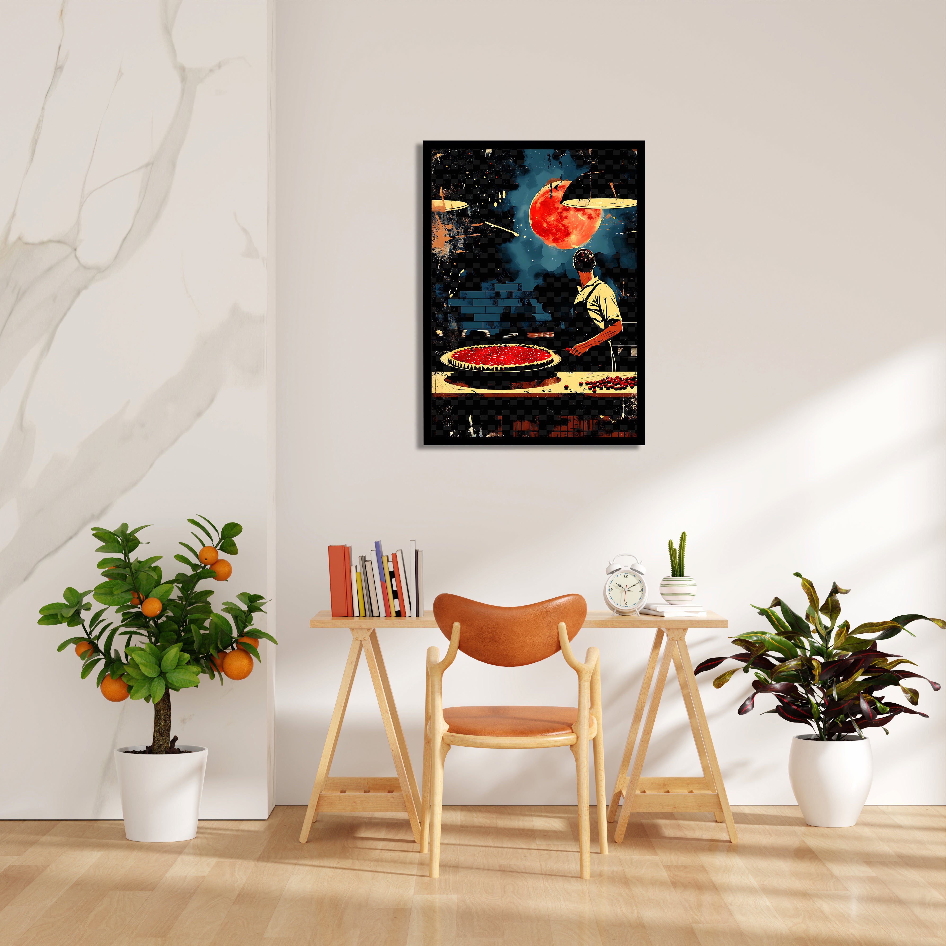 Midnight Cherry Tart - Food & Bar Wall Art