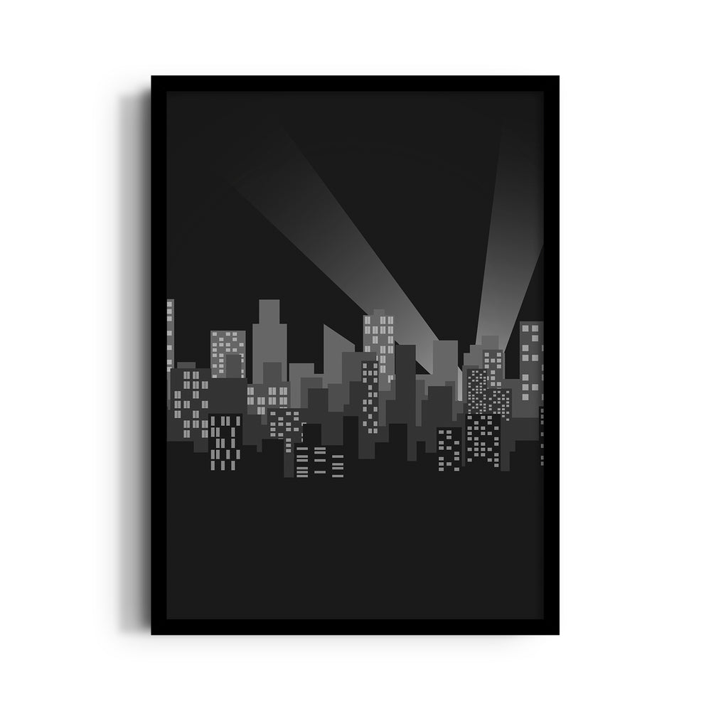 Midnight City Lights - City Wall Art