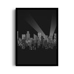 Midnight City Lights - City Wall Art