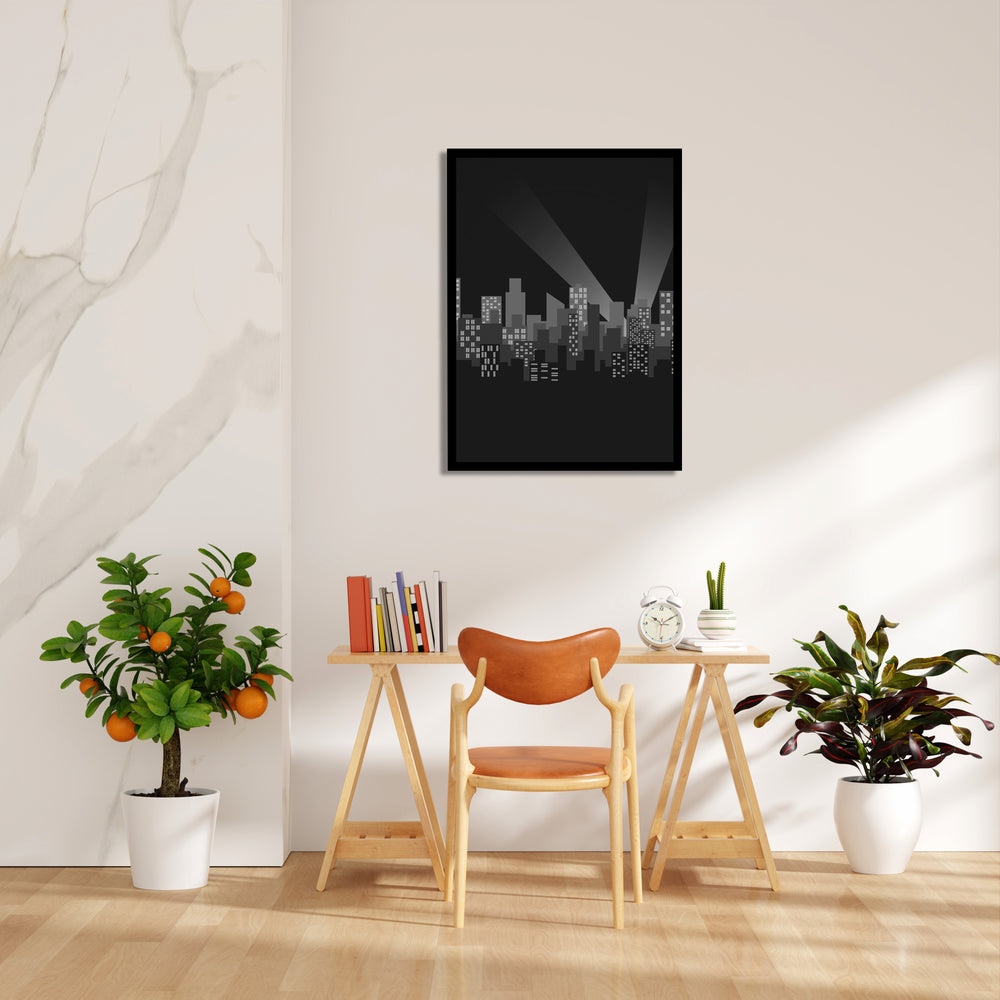 Midnight City Lights - City Wall Art