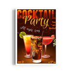 Midnight Cocktail Party - Food & Bar Wall Art - Pillow Fights
