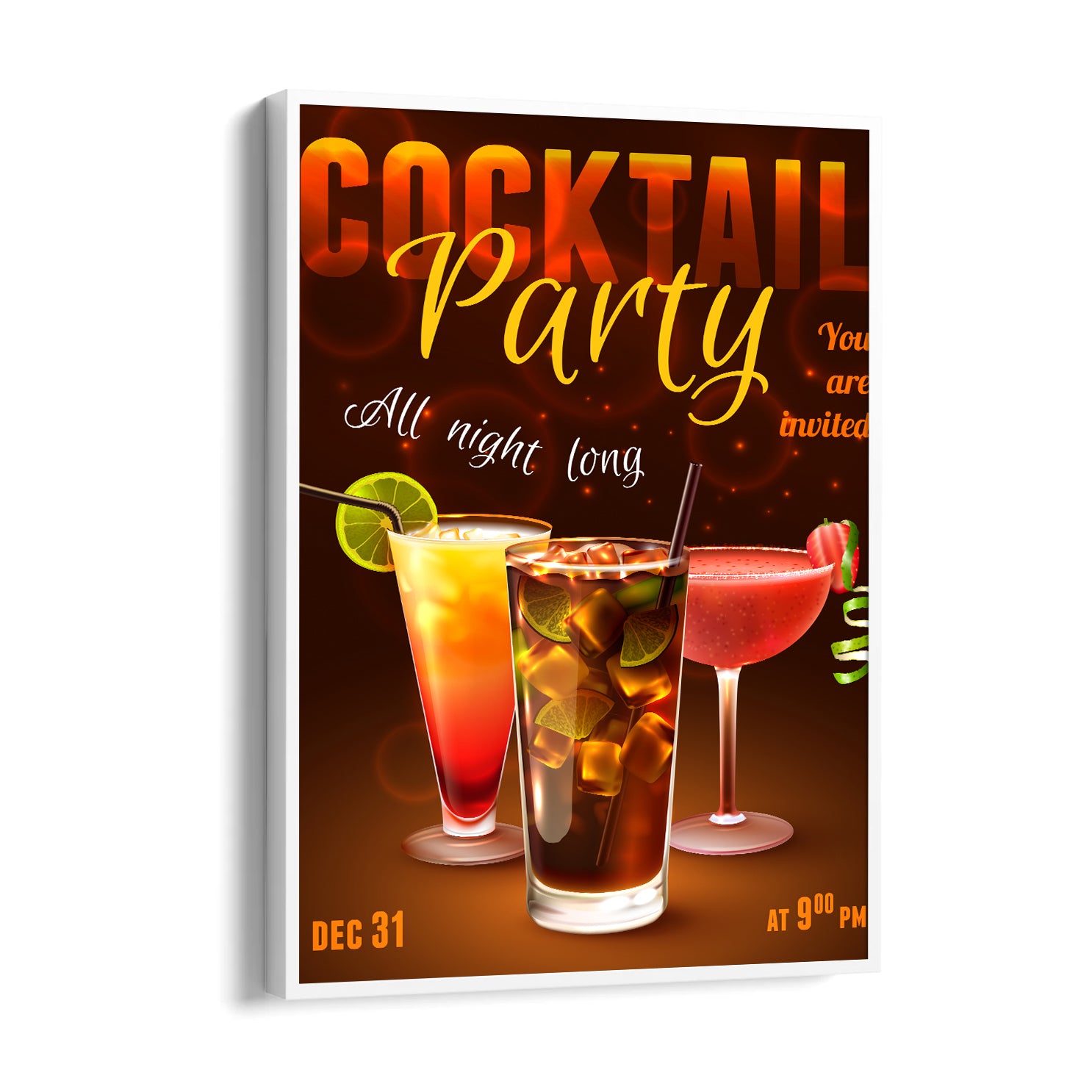 Midnight Cocktail Party - Food & Bar Wall Art