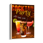 Midnight Cocktail Party - Food & Bar Wall Art - Pillow Fights