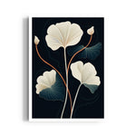 Midnight Ginkgo Bloom - Botanical Wall Art