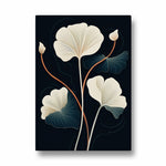 Midnight Ginkgo Bloom - Botanical Wall Art