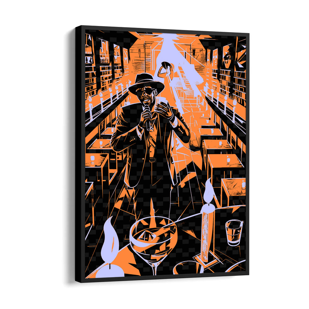 Midnight Jazz Bar Performance - Food & Bar Wall Art - Pillow Fights