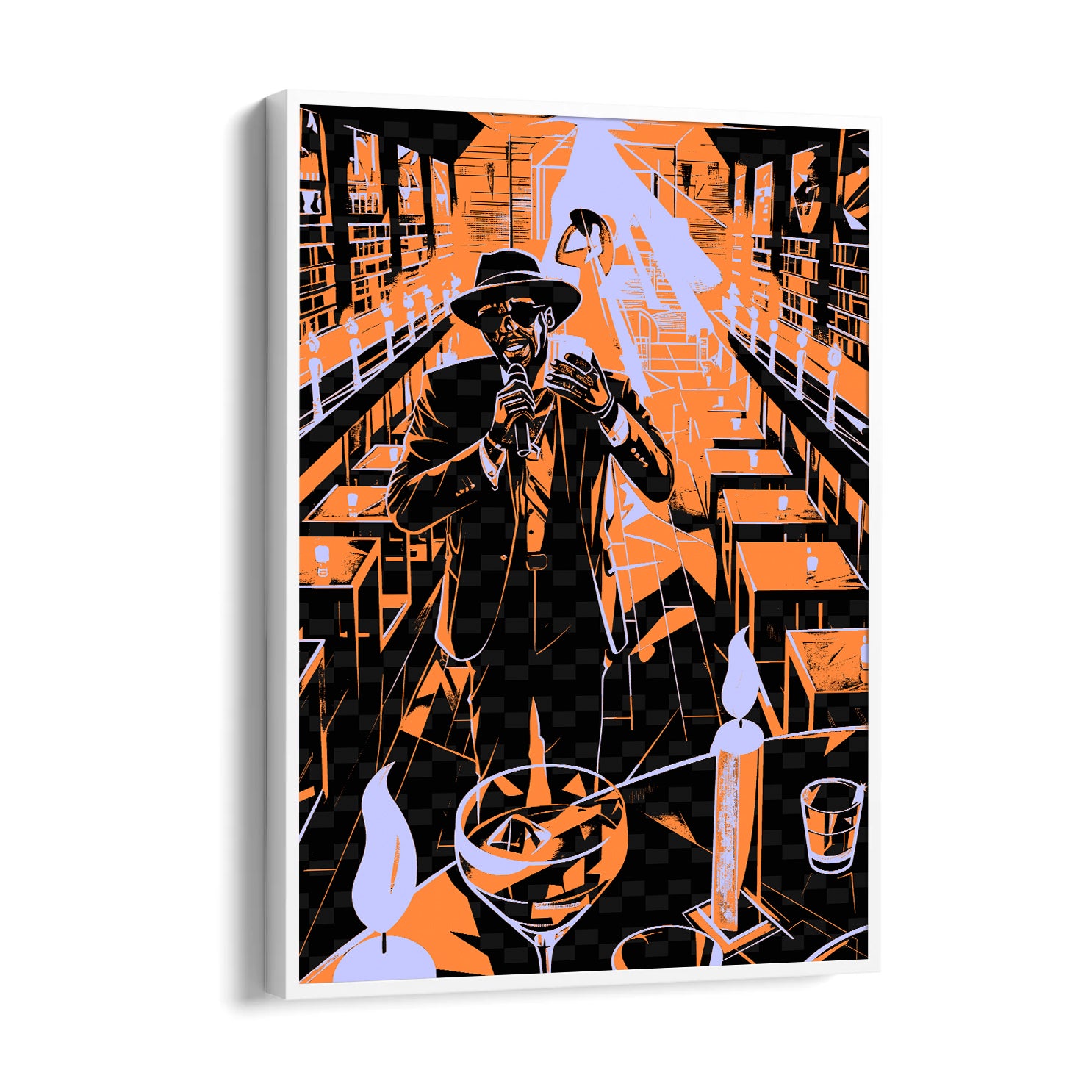 Midnight Jazz Bar Performance - Food & Bar Wall Art