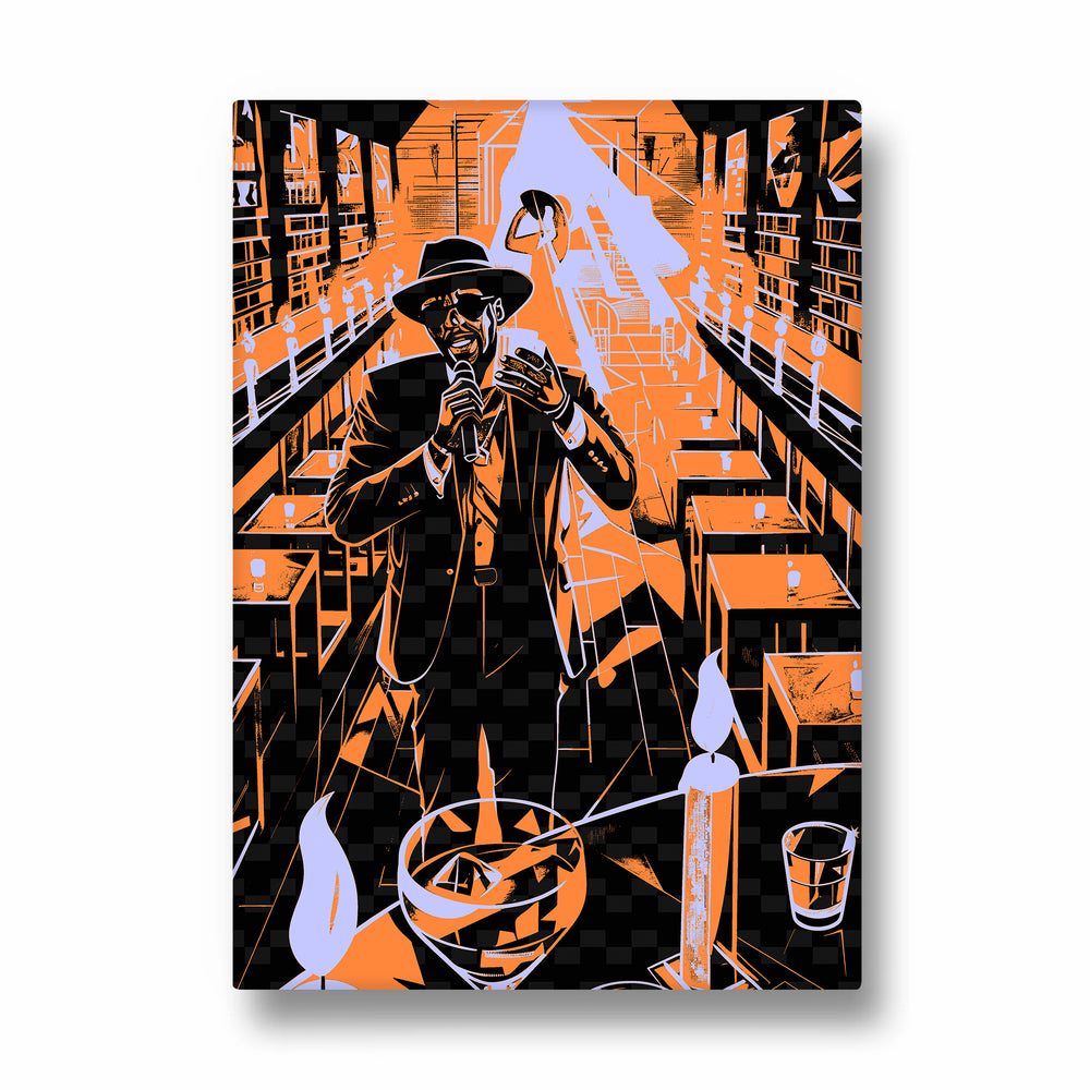 Midnight Jazz Bar Performance - Food & Bar Wall Art - Pillow Fights