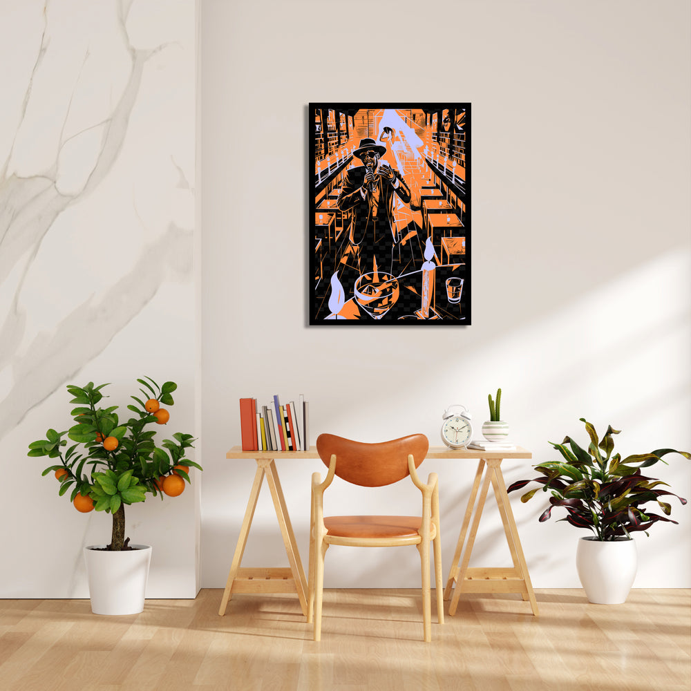 Midnight Jazz Bar Performance - Food & Bar Wall Art - Pillow Fights