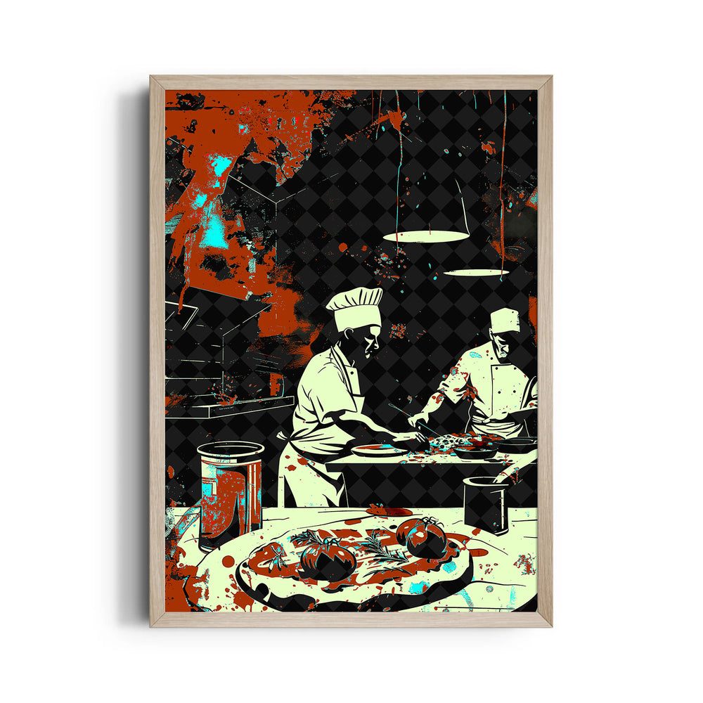 Midnight Kitchen Masters - Food & Bar Wall Art - Pillow Fights