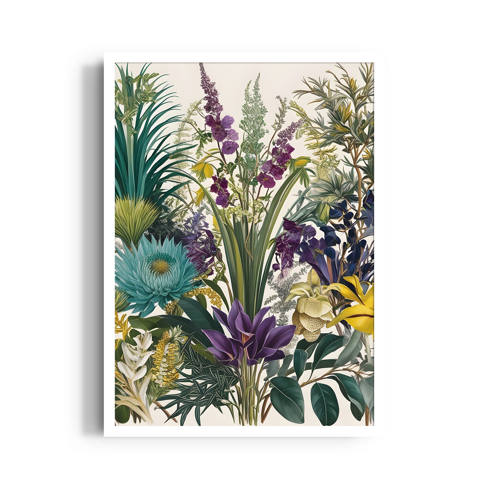 Midnight Oasis Bouquet - Botanical Wall Art