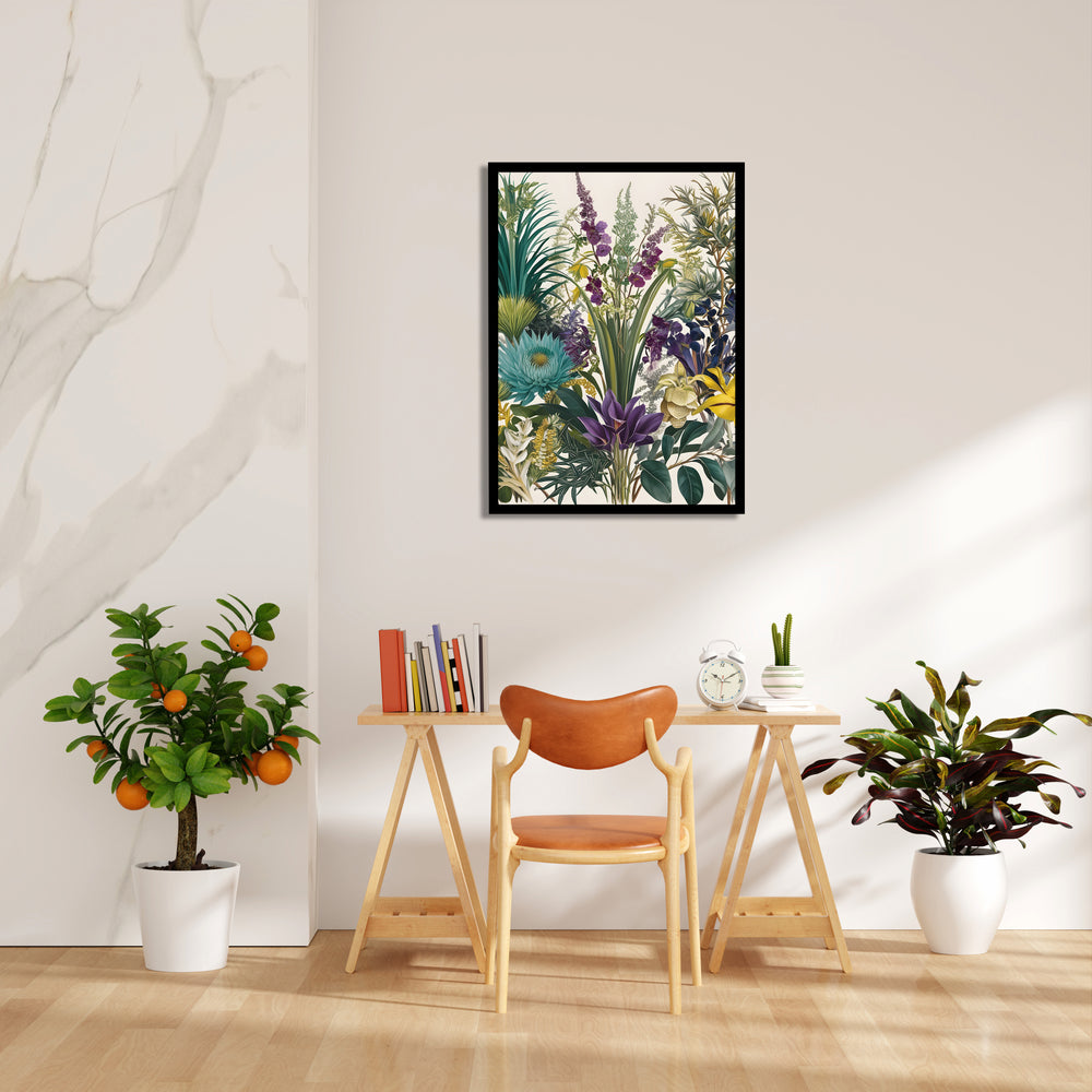 Midnight Oasis Bouquet - Botanical Wall Art