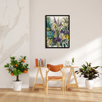 Midnight Oasis Bouquet - Botanical Wall Art
