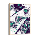 Midnight Pizza & Cocktail - Food & Bar Wall Art