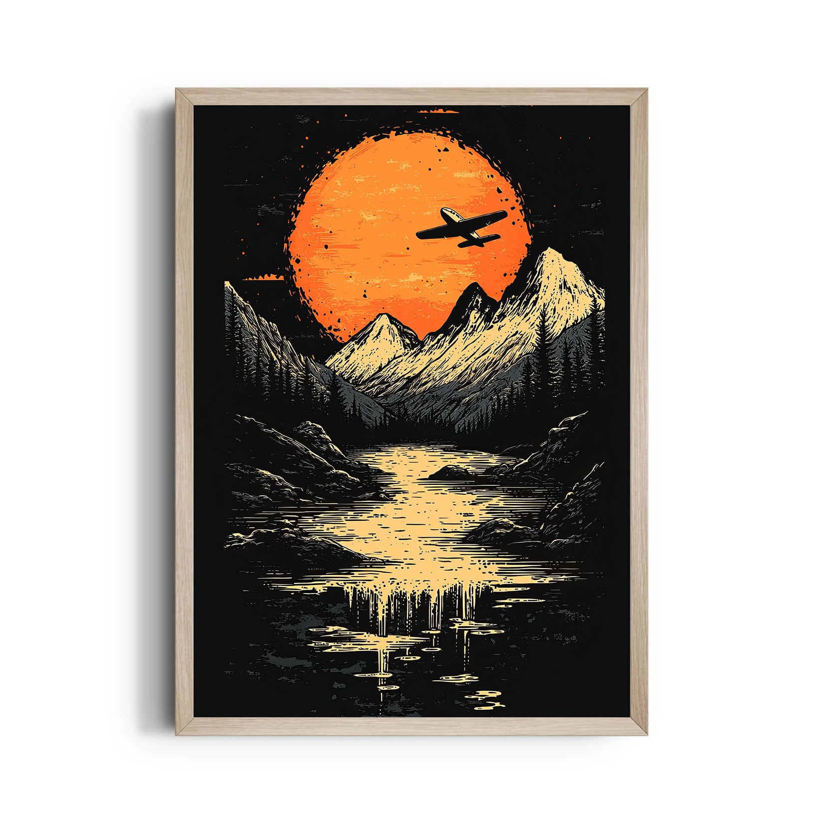 Midnight Summit Flight - Travel Wall Art