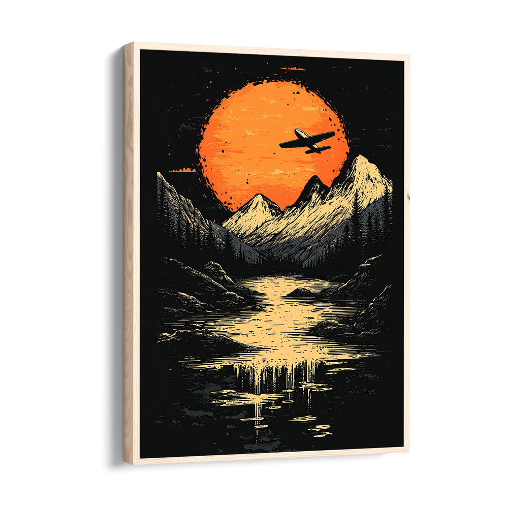 Midnight Summit Flight - Travel Wall Art