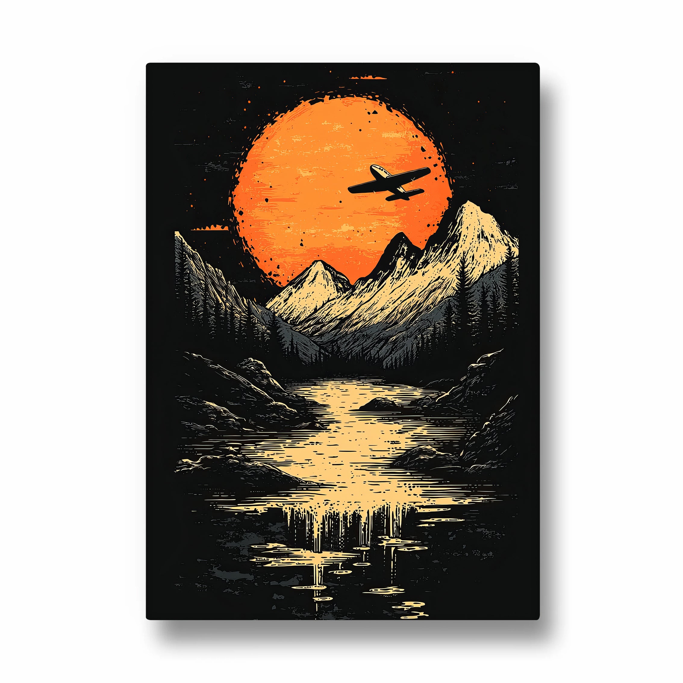 Midnight Summit Flight - Travel Wall Art