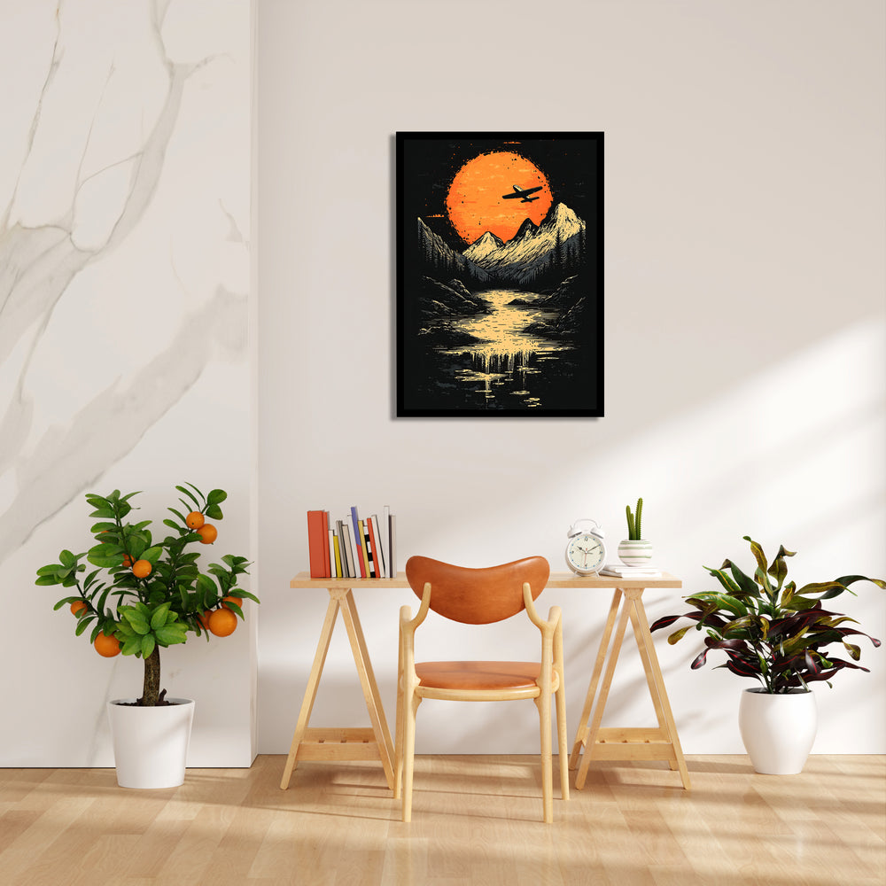 Midnight Summit Flight - Travel Wall Art