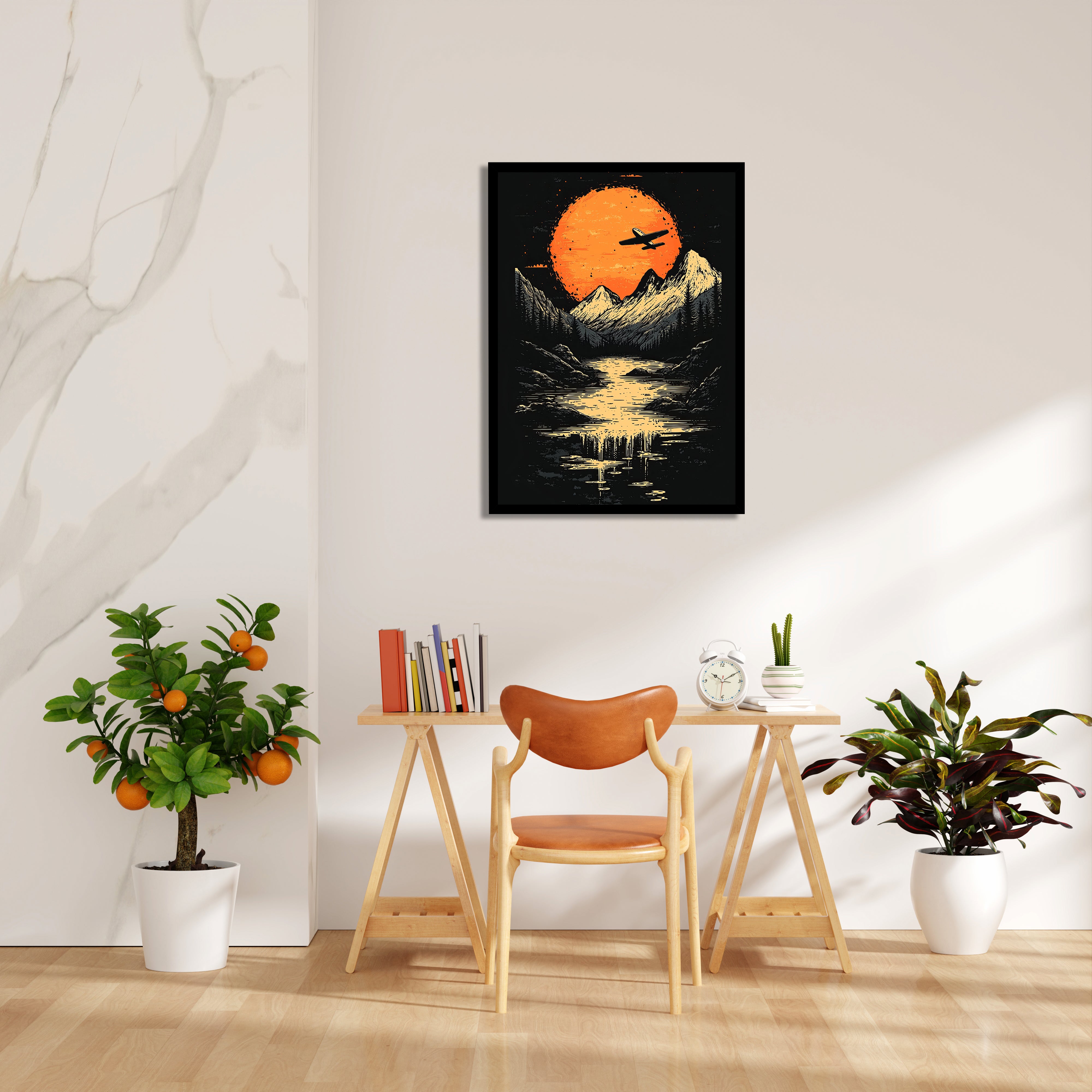 Midnight Summit Flight - Travel Wall Art