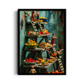 Miniature Market Feast – Whimsical Food Art Wall Decor