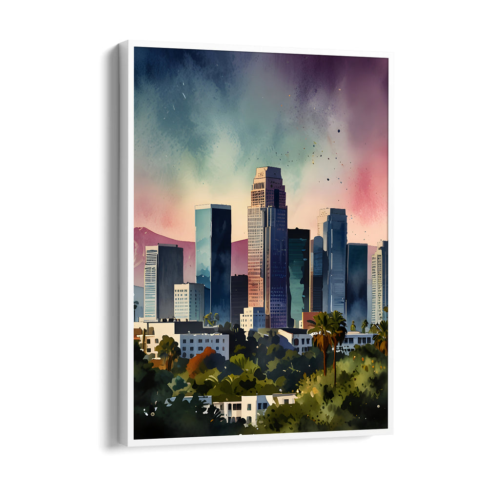 Modern Downtown Skyline ??? Artistic Cityscape Wall Art - Pillow Fights