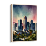 Modern Downtown Skyline ??? Artistic Cityscape Wall Art - Pillow Fights