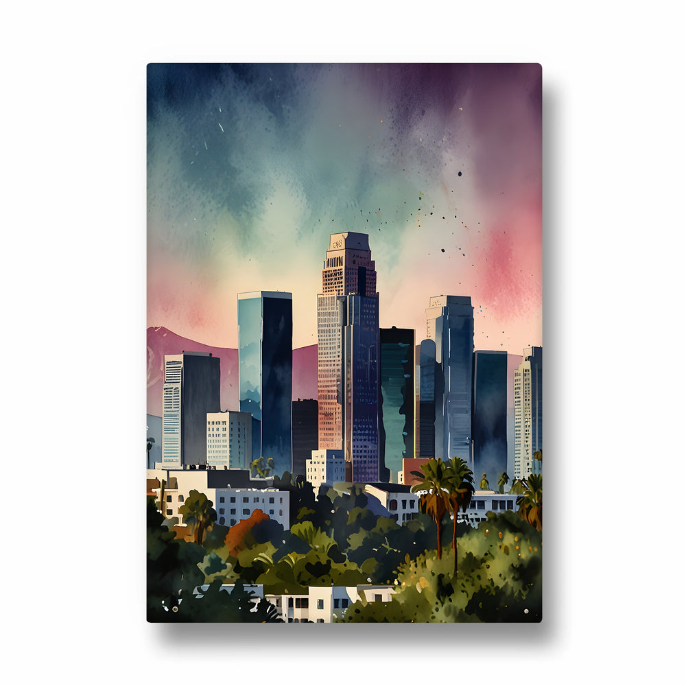Modern Downtown Skyline ??? Artistic Cityscape Wall Art - Pillow Fights