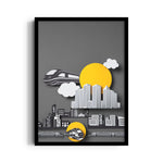 Modern Metro City Layers - City Wall Art